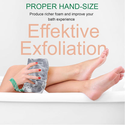 Exfoliate Seifensack Seifennetz Peeling Seifentasche Schwarz