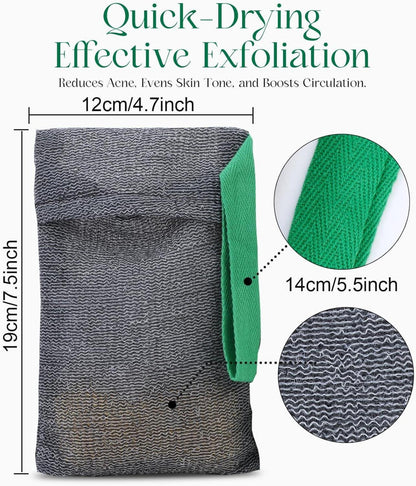 Exfoliate Seifensack 6er Set für effektives Peeling und Schaumbildung