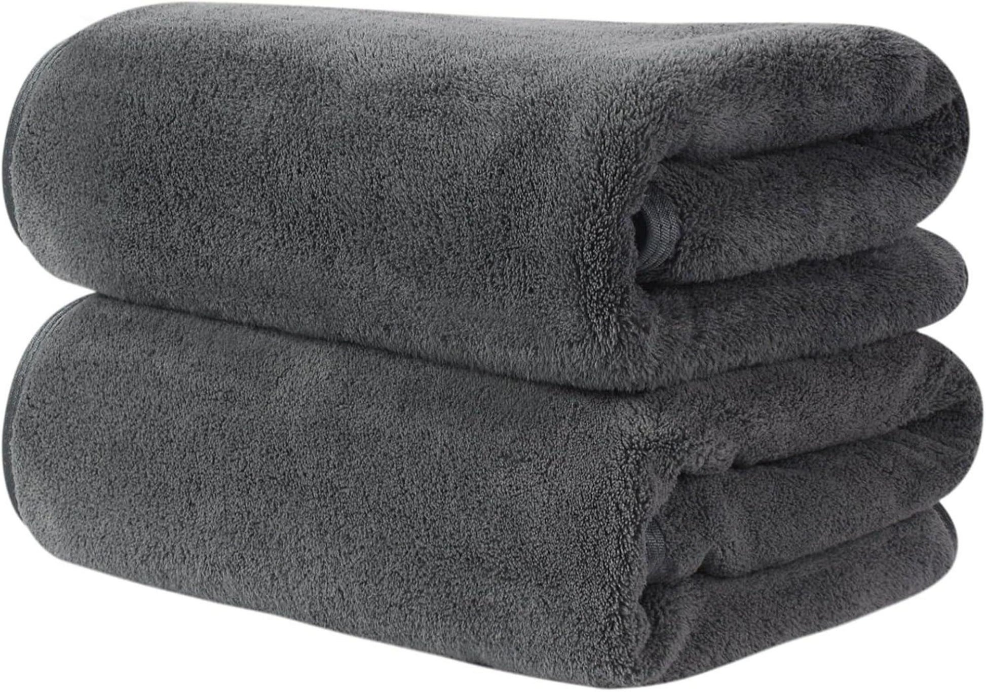 Saugstarke Mikrofaser Handtücher für Haare - 2er Pack 50x100cm