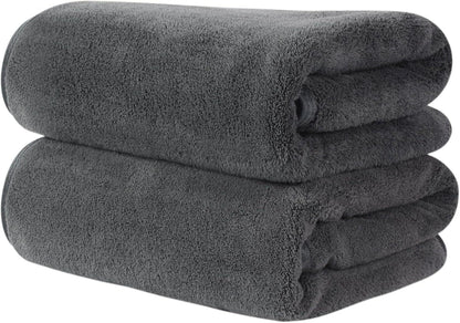 Saugstarke Mikrofaser Handtücher für Haare - 2er Pack 50x100cm