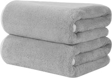Mikrofaser Handtuch Haare 2er Pack flauschig saugstark 50x100cm