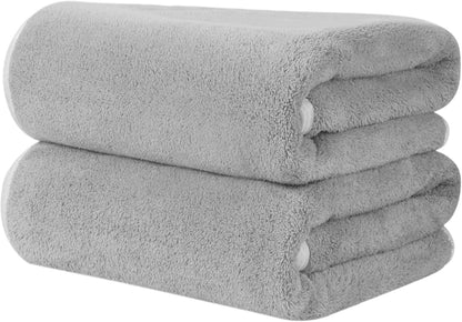 Mikrofaser Handtuch Haare 2er Pack flauschig saugstark 50x100cm