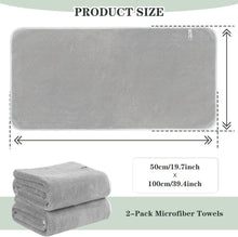 Mikrofaser Handtuch Haare Saugstark 50x100cm 2er Pack