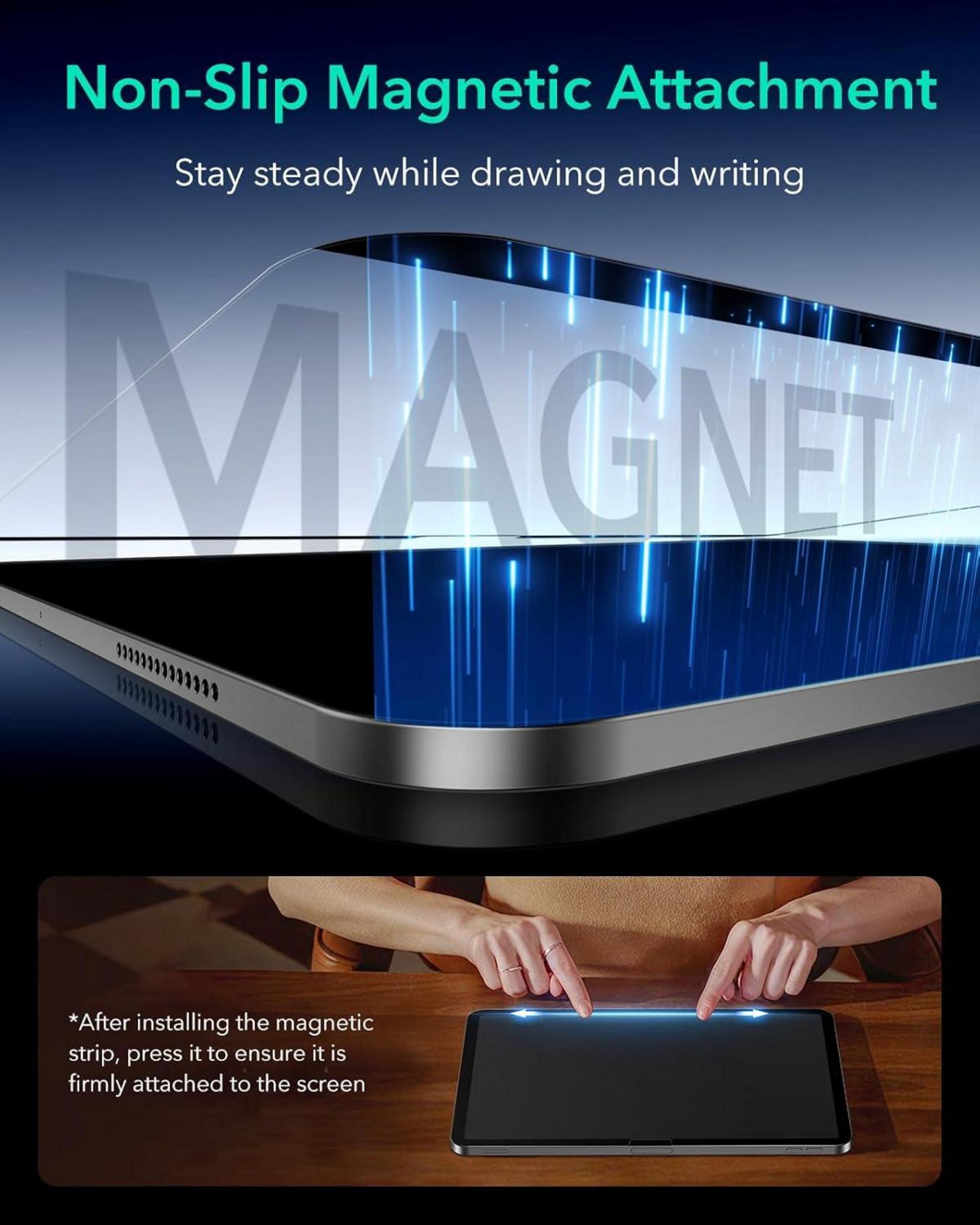 ESR iPad Pro 13 Paper Feel Schutzfolie matt abnehmbar magnetisch