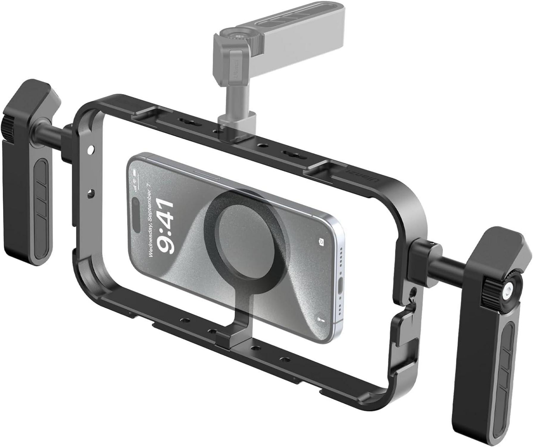 Metall Smartphone Video Rig mit Magnetischer Halterung und Handgriffen