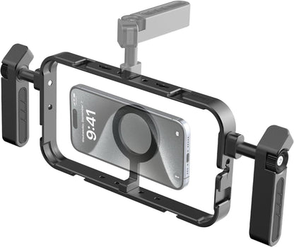 Metall Smartphone Video Rig mit Magnetischer Halterung und Handgriffen
