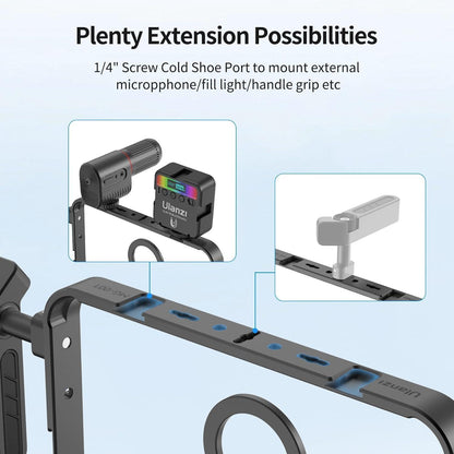 Metall Smartphone Video Rig mit Magnetischer Halterung und Handgriffen