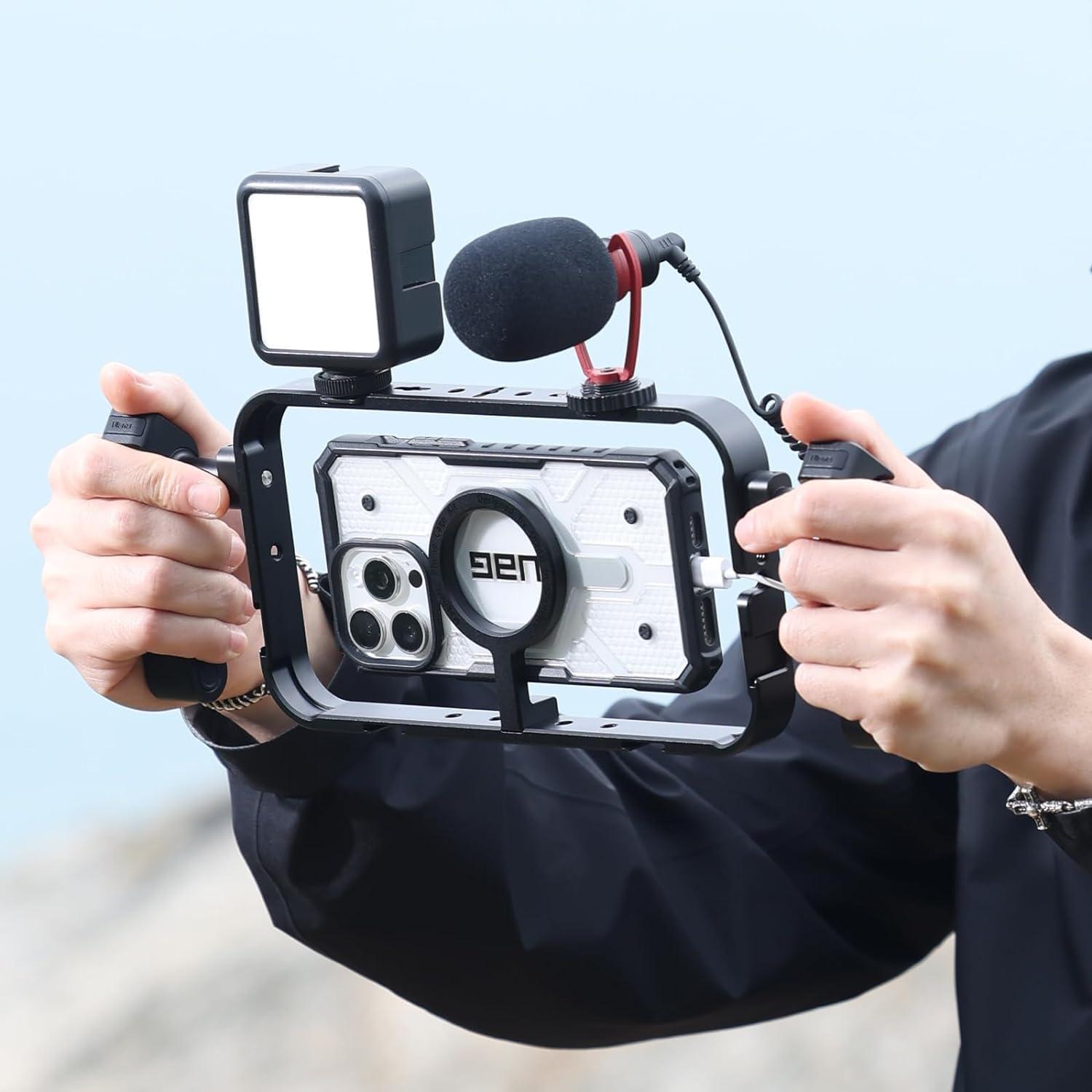 Handy Video Rig Stabilizer Halterung Magnet ULANZI MG-001 iPhone Filmmaking