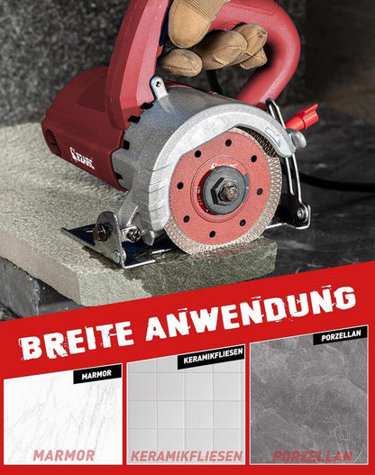Diamant Trennscheiben 125 mm, Extra Dünn, Nass Trocken, 2er-Set