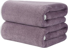 Mikrofaser Handtuch Set 2er-Pack, Flauschiges Badetuch 50x100cm