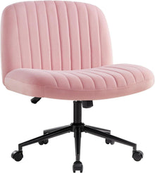 Ergonomischer Bürostuhl ohne Armlehnen in Pink