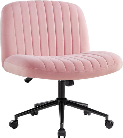 Ergonomischer Bürostuhl ohne Armlehnen in Pink