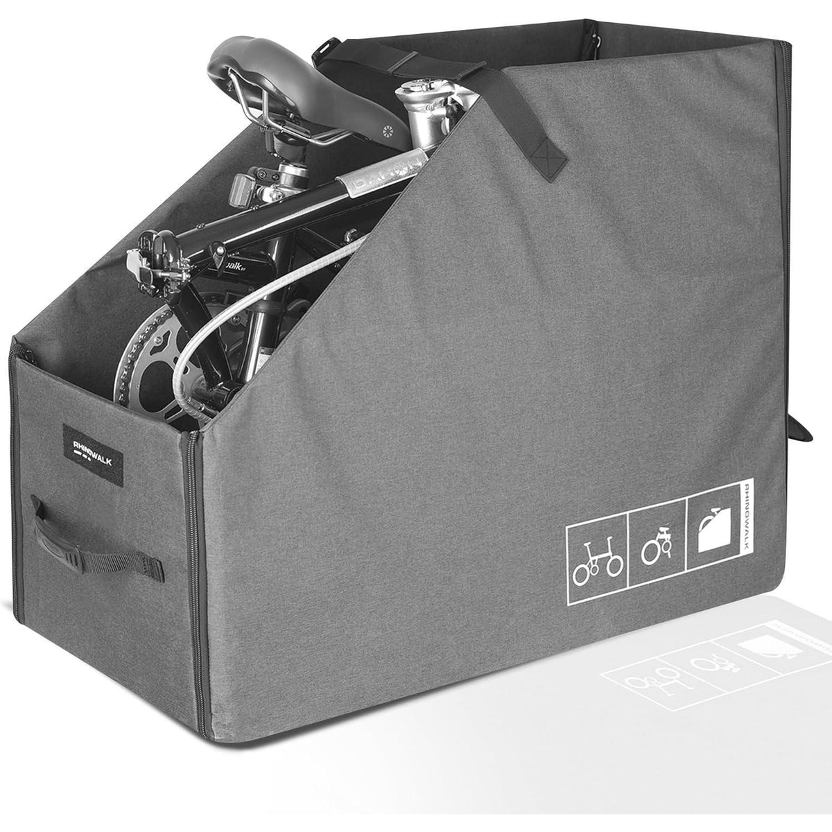 Faltbare Fahrradtasche mit MOLLE-System & Regenschutz