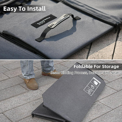 Faltbare Fahrradtasche mit MOLLE-System & Regenschutz