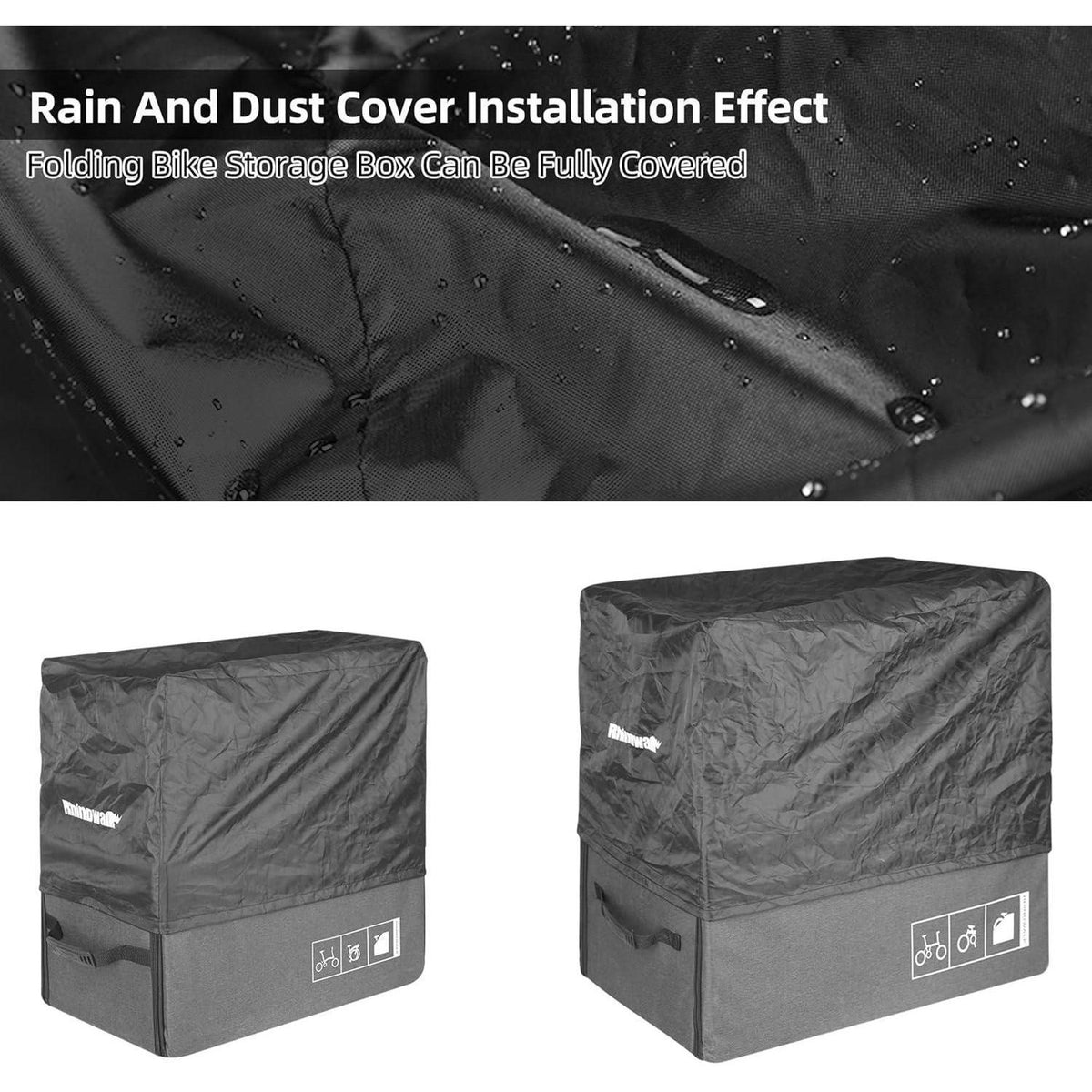 Faltbare Fahrradtasche mit MOLLE-System & Regenschutz