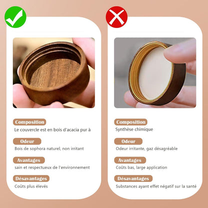 SAEIV Akazienholz Gewürzgläser Set | 12 Gewürzdosen 40 Etiketten | Küche