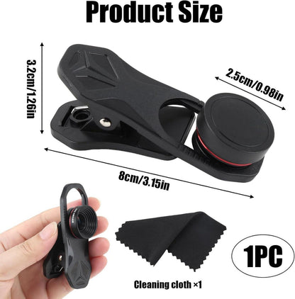 Makroobjektiv 25x Handy Objektiv für Smartphones Clip-On