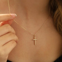 TINGN Kreuz Layered Goldkette Damen 14K Gold Vergoldet