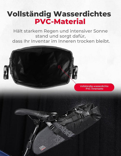 Fahrrad Satteltasche 11L wasserdicht Rennrad MTB E-bike Halterung