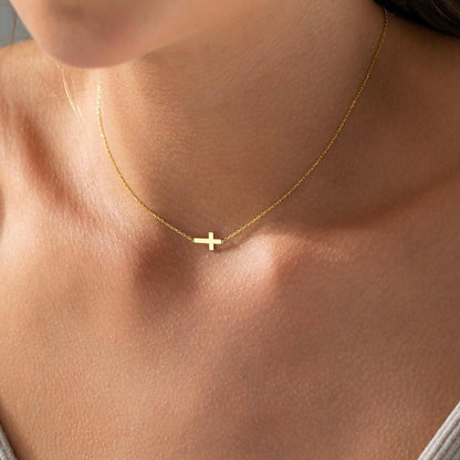 TINGN Kreuz Kette Gold Vergoldet Layered Choker Halskette Frauen Modeschmuck