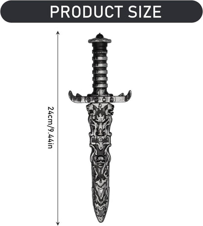 Piratenschwert Kunststoff Kinder Dolch Antik Silber