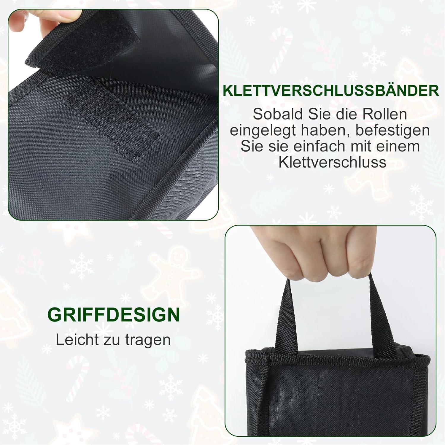 Geschenkpapier Aufbewahrungstasche Oxford Wasserdicht 79x13x13cm Schwarz
