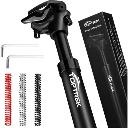 Toptrek Gefederte Sattelstütze 30.9mm MTB/Citybike/E-Bike