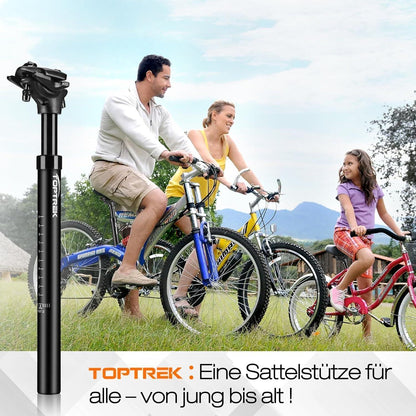 Toptrek Gefederte Sattelstütze 30.9mm MTB/Citybike/E-Bike