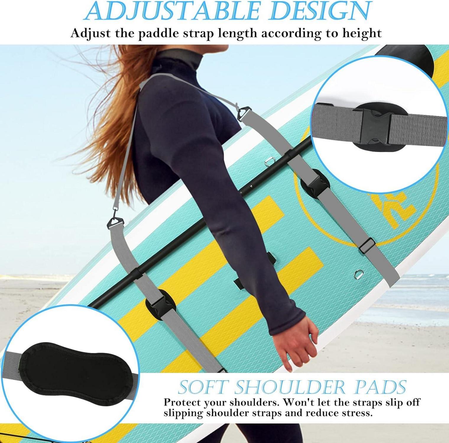 Surfboard Tragegurt Paddelboard Carry Strap Schultergurt Grau