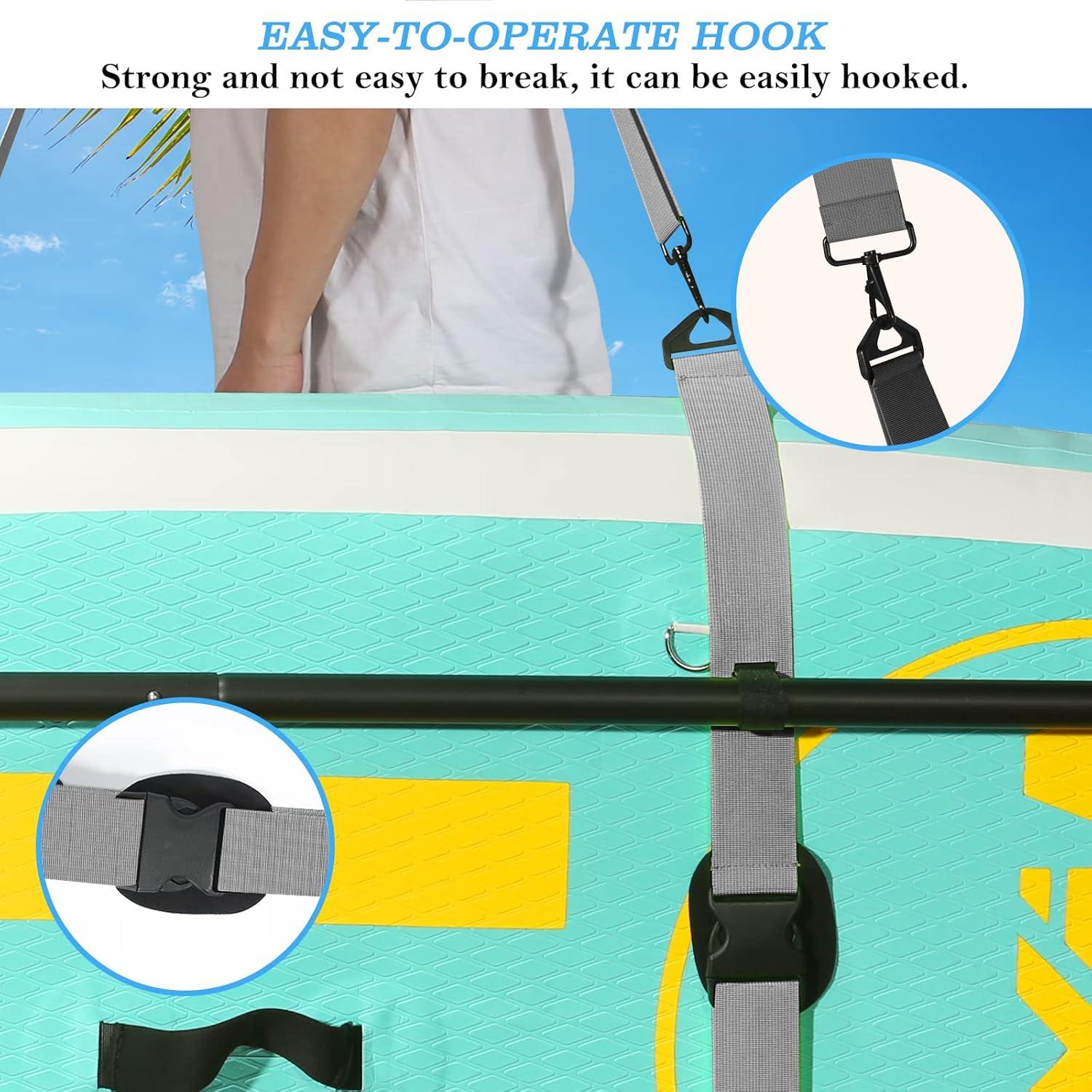 PPXIA Surfboard Tragegurt Schultergurt Paddelboard Carry Strap Grau