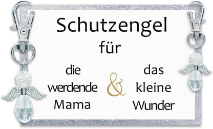Schutzengel Schlüsselanhänger Geschenk Werdende Mama Glücksbringer