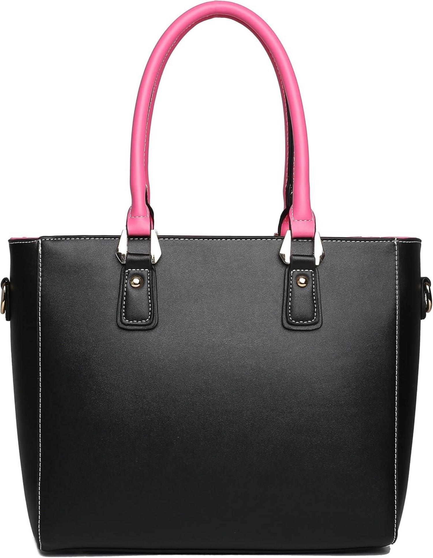 Damen Handtasche Schultertasche Shopper Arbeitstasche Büro V-Design