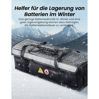 Coicer E-Bike Akku Tasche Schutz feuerfest L-51.8X14.5X15 cm