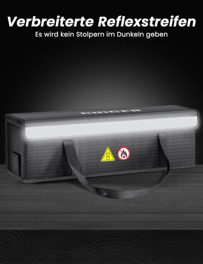 E-Bike Akku Tasche Schutz feuerfest Dokumententasche Lipo Safe Bag