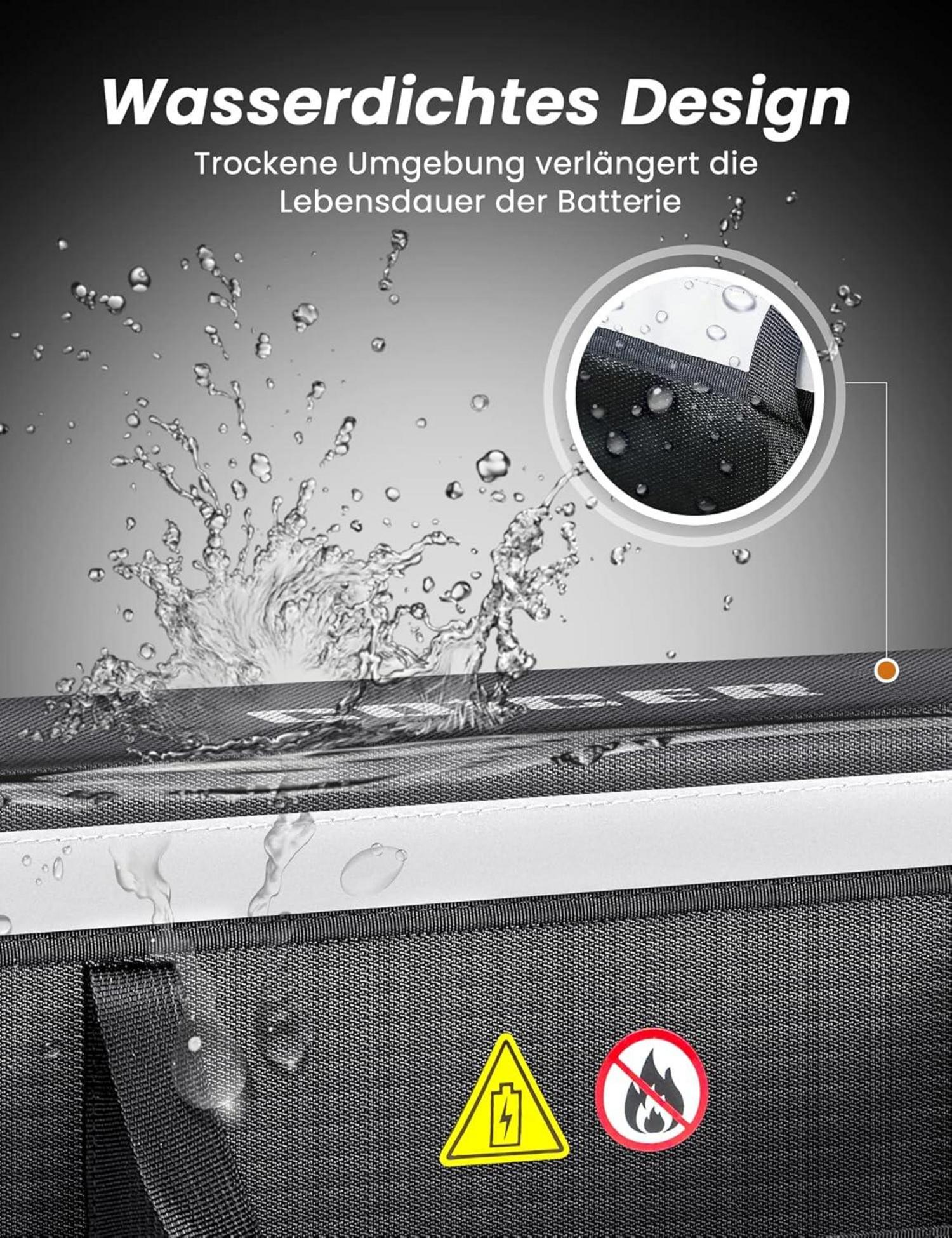 E-Bike Akku Tasche Schutz feuerfest Dokumententasche Lipo Safe Bag