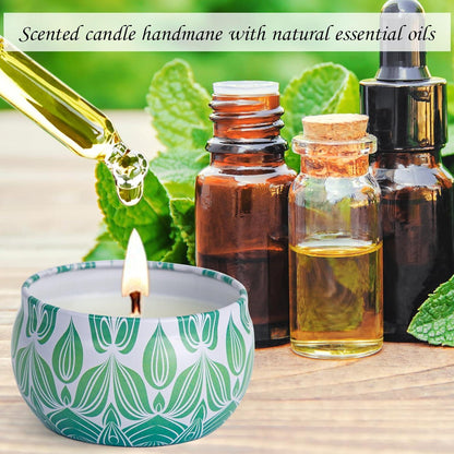 Yinuo Mirror 3er Set Duftkerzen für Frauen, Sojawachs Aromatherapie Kerzen
