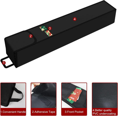 Aufbewahrungstasche für Geschenkpapier 600D Oxford Gewebe Schwarz