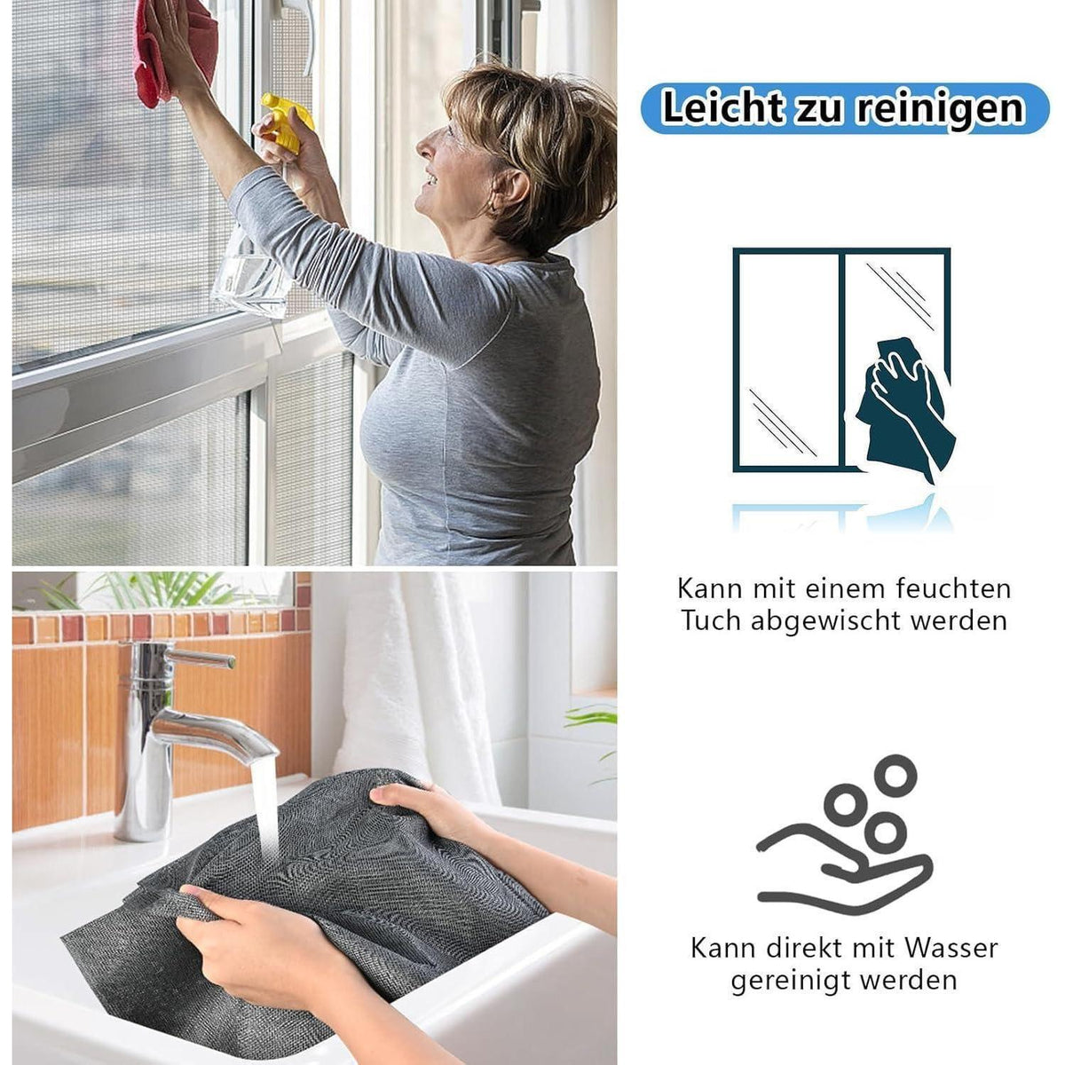 Fiberglas Fliegengitter Meterware 270x150cm – Insektenschutz für Fenster & Türen