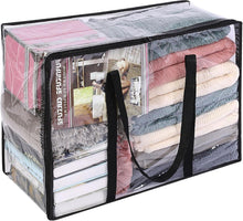 Transparenter Kleidungsaufbewahrungsbeutel 40L verstärkter Griff PVC