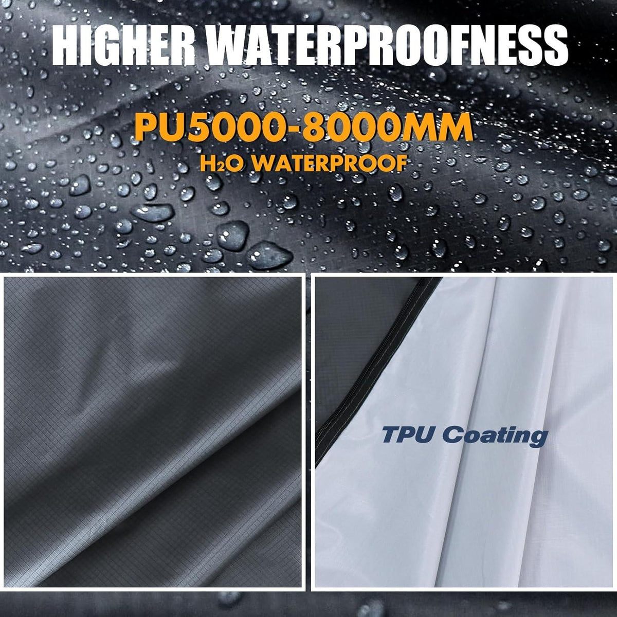 Regenponcho Wasserdicht Reflektierend Leicht Packbar Winddicht