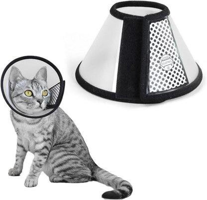 Katzen Halskrause Kunststoff Elisabethanischer Kragen XS 18-22cm
