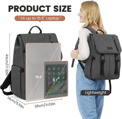 LOVEVOOK Rucksack Damen Herren 15.6 Zoll Laptop