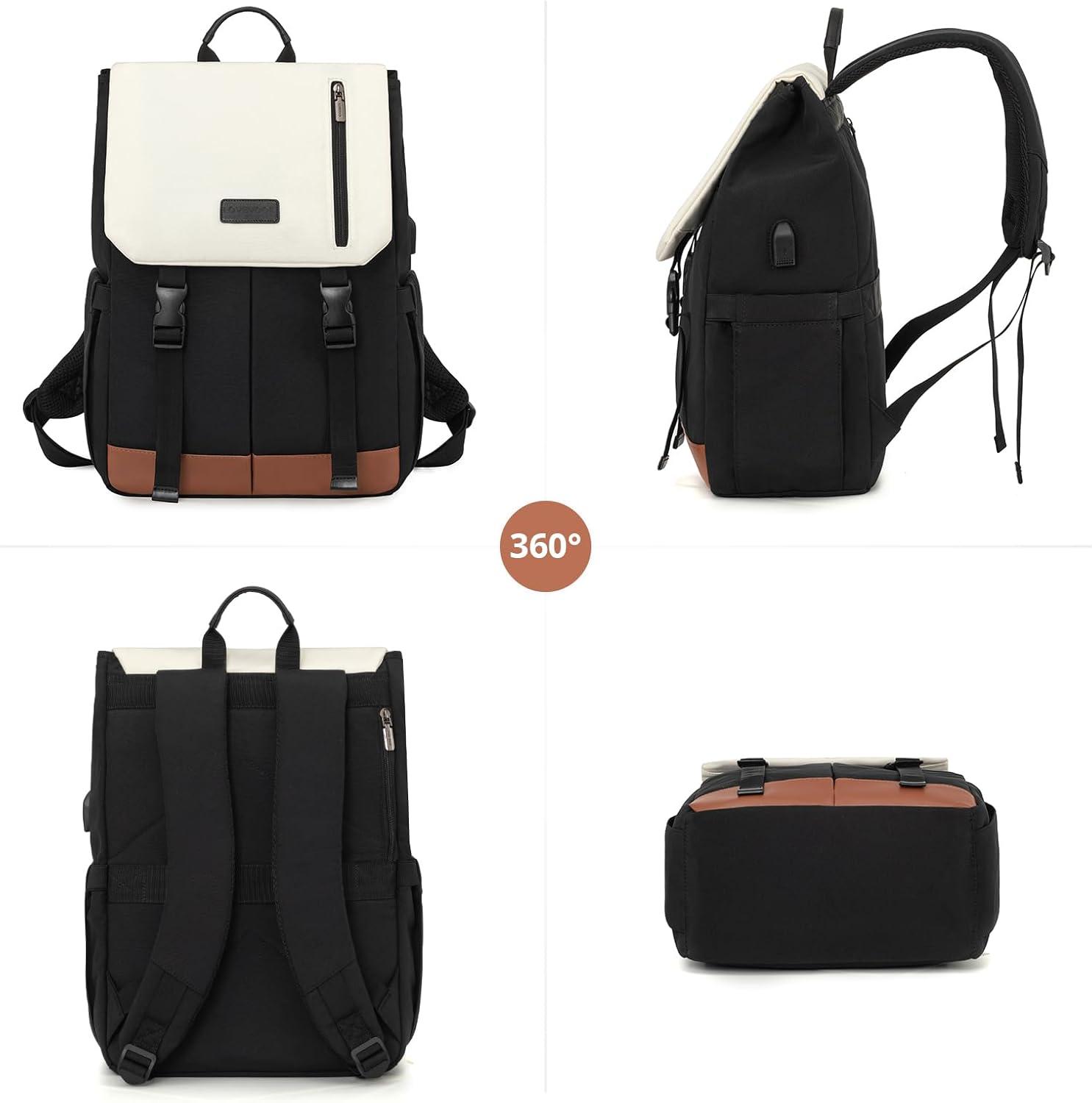 LOVEVOOK Rucksack Damen Herren 15.6 Zoll Laptop Schulrucksack Wasserdicht Uni Schule Business