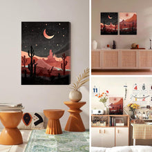 Hyidecorart Tag Nacht Boho Bilder Mond Sonne Modern