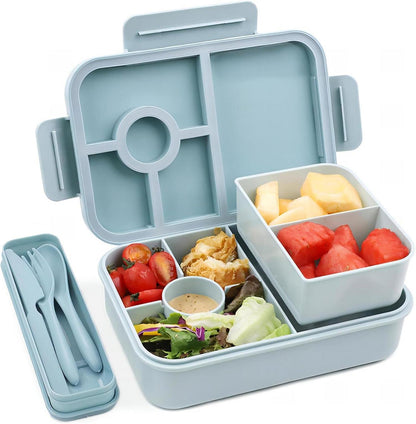 Brotdose Kinder Lunchbox Bento Box mit Besteckset 1300ml