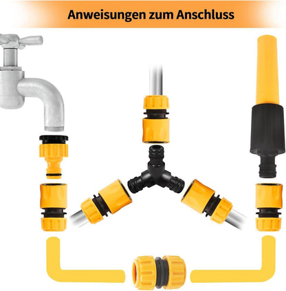 Schlauchverbinder Set 1/2 Zoll Gardena 16tlg. Gartenschlauch