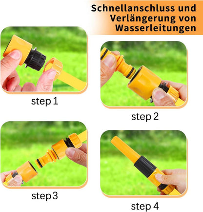 Schlauchverbinder Set 1/2 Zoll 16-teilig Gartenschlauch Anschluss