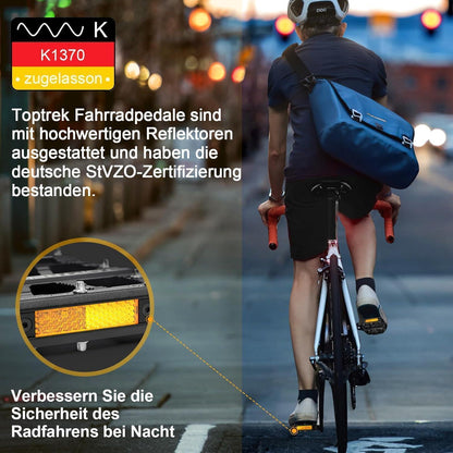 Toptrek Fahrradpedale mit StVZO Zugelassen