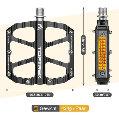 Toptrek Fahrradpedale mit StVZO Zugelassen