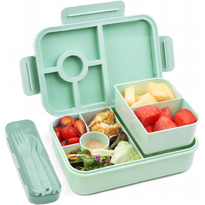 Bugucat Lunchbox Kinder mit Besteckset, 1300ml, BPA-frei